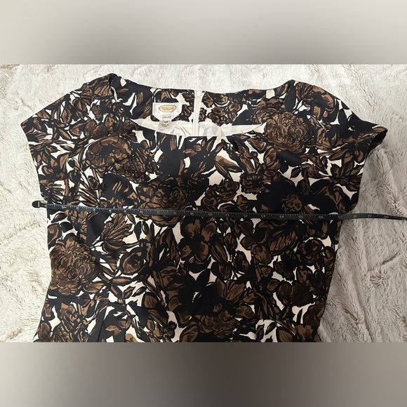 Vintage Talbots Floral Sheath Midi Dress - Picture 6 of 10